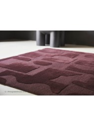 Mural Burgundy Rug  - Thumbnail - 2