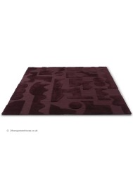 Mural Burgundy Rug  - Thumbnail - 6