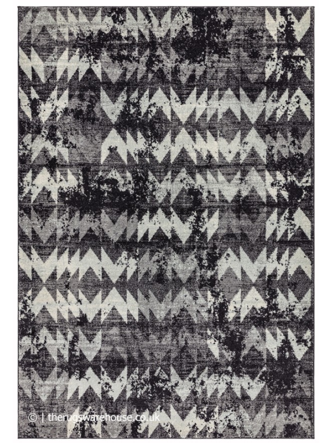 Chevron Black Rug - 7