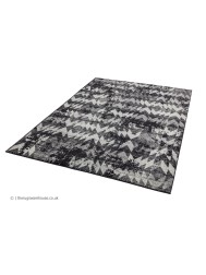 Chevron Black Rug - Thumbnail - 3