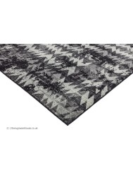 Chevron Black Rug - Thumbnail - 4