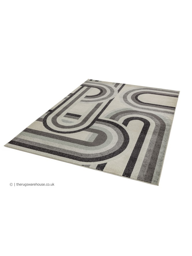 Retro Grey Rug - 3