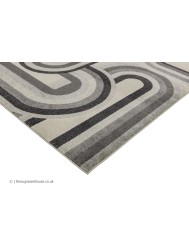 Retro Grey Rug - Thumbnail - 4