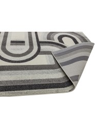 Retro Grey Rug - Thumbnail - 5