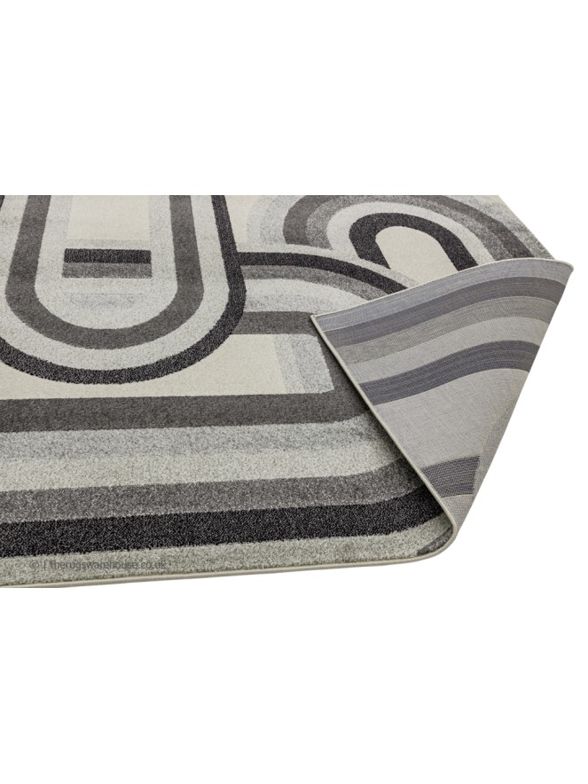 Retro Grey Rug - 5