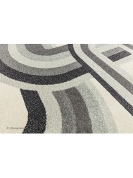 Retro Grey Rug - Thumbnail - 6