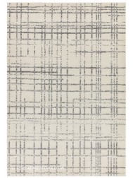 Grid Grey Rug - Thumbnail - 7