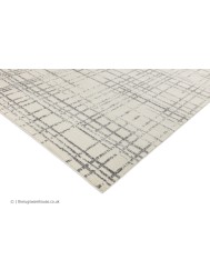 Grid Grey Rug - Thumbnail - 4