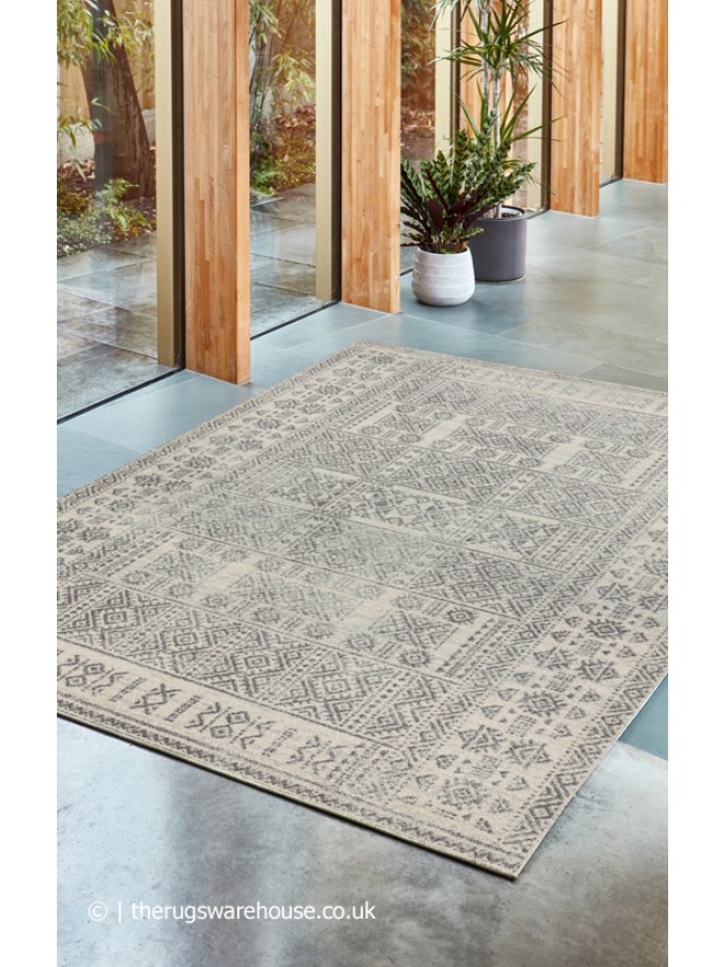 Tribal Grey Rug - 2