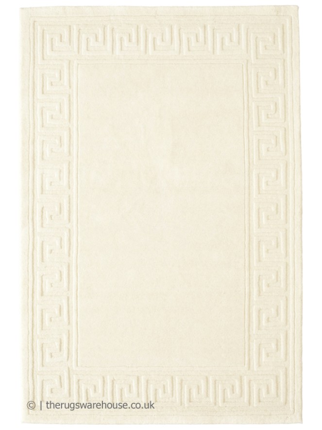 Classic Greek Key Ivory Rug - 7