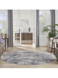 Felipe Blue Circle Rug - Thumbnail - 3