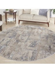 Esta Beige Circle Rug - Thumbnail - 2