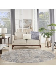 Esta Beige Circle Rug - Thumbnail - 3