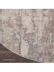 Esta Beige Circle Rug - Thumbnail - 6