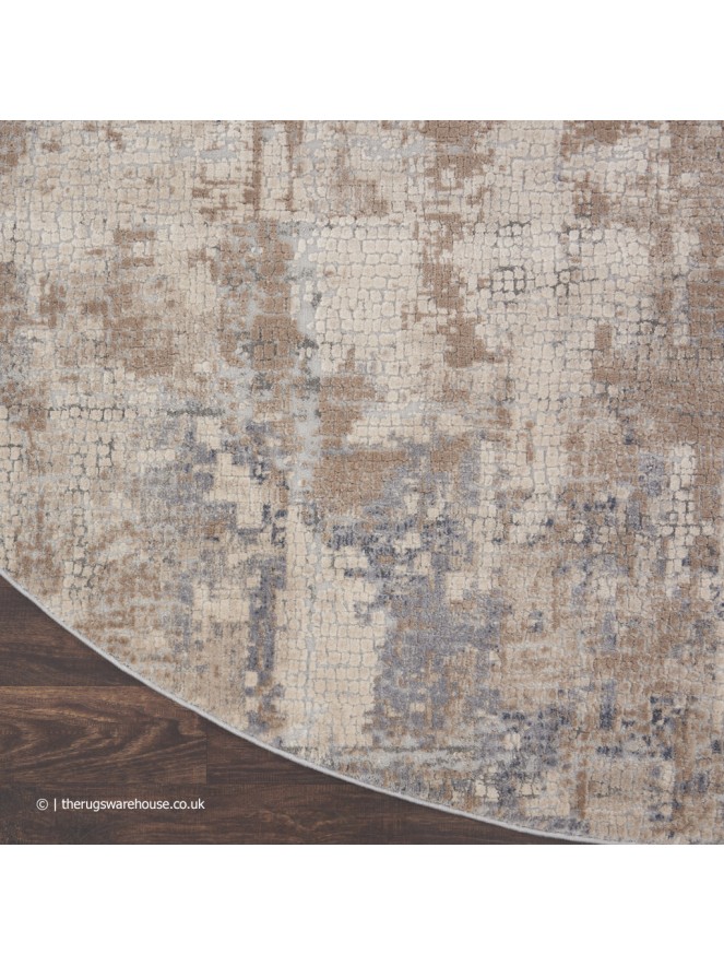 Esta Beige Circle Rug - 6