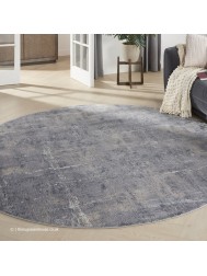 Esta Grey Circle Rug - Thumbnail - 2