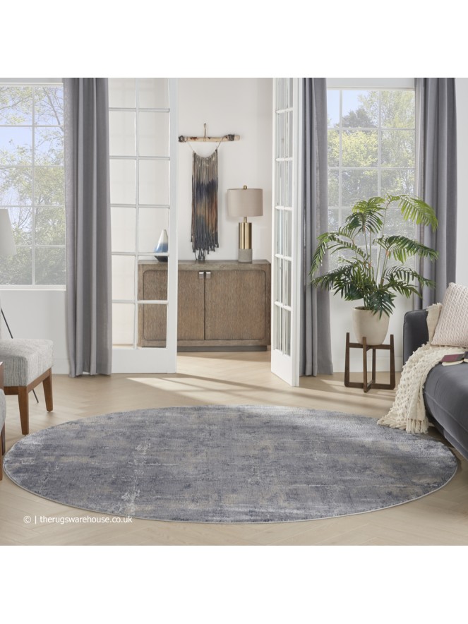 Esta Grey Circle Rug - 3