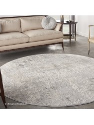 Ruslan Grey Beige Circle Rug - Thumbnail - 2