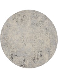 Ruslan Grey Beige Circle Rug - Thumbnail - 7