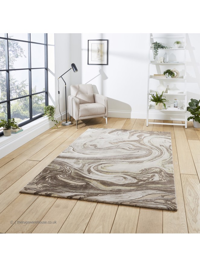 Florence 50031 Marble Beige Gold Rug - 2