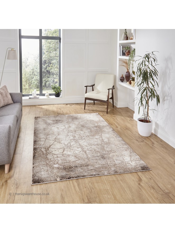 Florence 50035 Distressed Beige Rug - 2