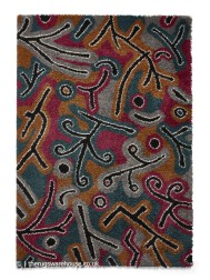 Royal Nomadic Abstract Dark Rug - Thumbnail - 4