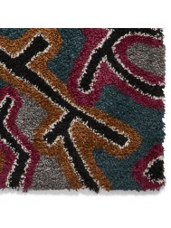 Royal Nomadic Abstract Dark Rug - Thumbnail - 6