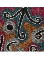 Royal Nomadic Abstract Dark Rug - Thumbnail - 7