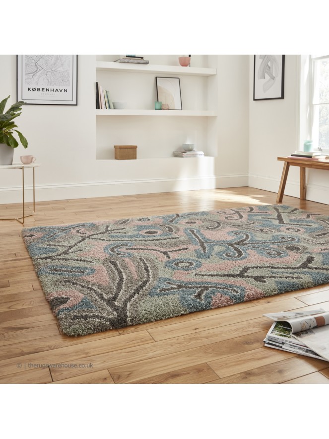 Royal Nomadic Abstract Pastel Rug - 3