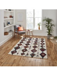 Royal Nomadic Moroccan Cream Rug - Thumbnail - 2