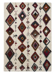 Royal Nomadic Moroccan Cream Rug - Thumbnail - 4