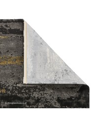 Plume Black Gold Rug - Thumbnail - 4