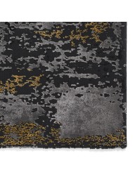 Plume Black Gold Rug - Thumbnail - 5