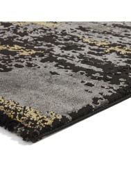 Plume Black Gold Rug - Thumbnail - 7