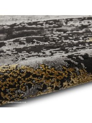 Plume Black Gold Rug - Thumbnail - 9