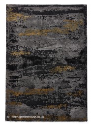 Plume Black Gold Rug - Thumbnail - 10