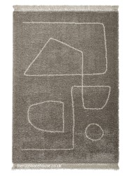 Icon Grey Cream Rug - Thumbnail - 10