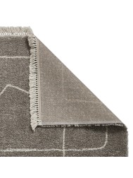 Icon Grey Cream Rug - Thumbnail - 4