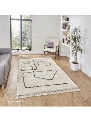 Icon White Black Rug - Thumbnail - 2