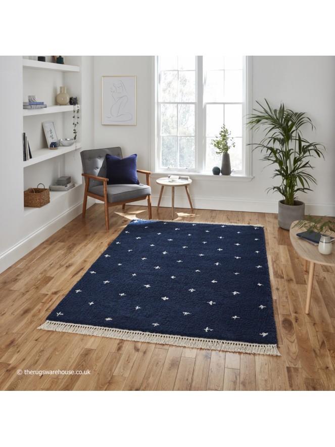 Dotty Navy Rug - 3