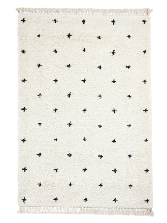 Dotty White Black Rug - 10