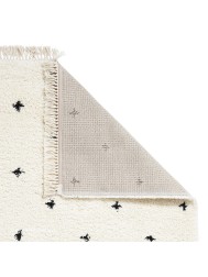 Dotty White Black Rug - Thumbnail - 4