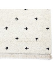 Dotty White Black Rug - Thumbnail - 5