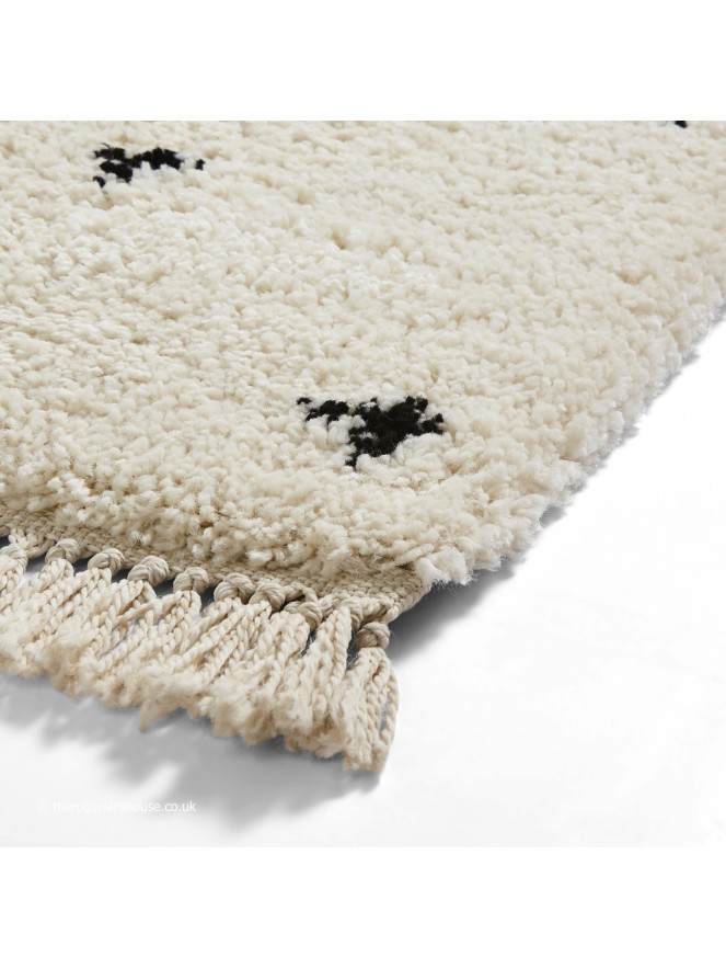 Dotty White Black Rug - 7