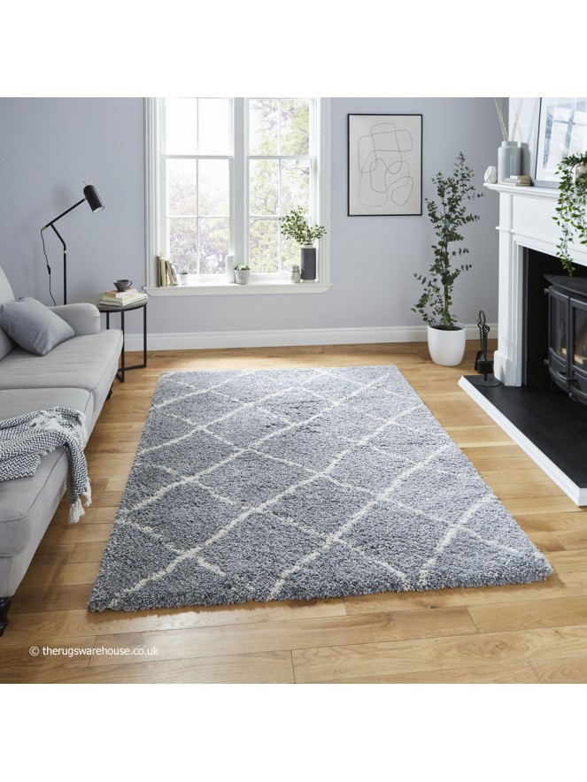 Berber Geo Grey Rug - 2