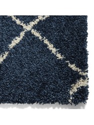 Berber Geo Navy Rug - Thumbnail - 4