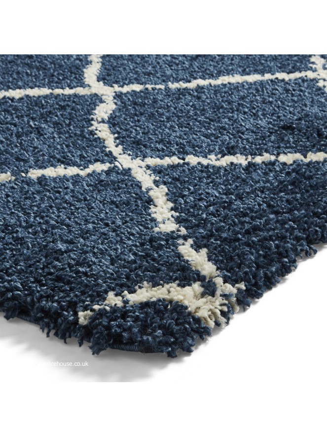 Berber Geo Navy Rug - 6