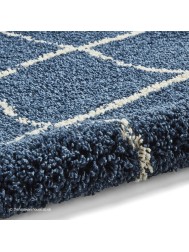 Berber Geo Navy Rug - Thumbnail - 8