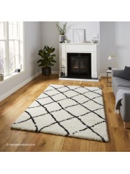 Berber Geo White Rug - Thumbnail - 2