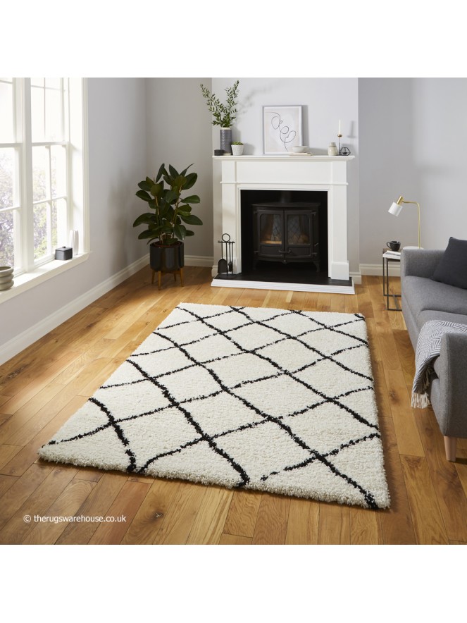 Berber Geo White Rug - 2